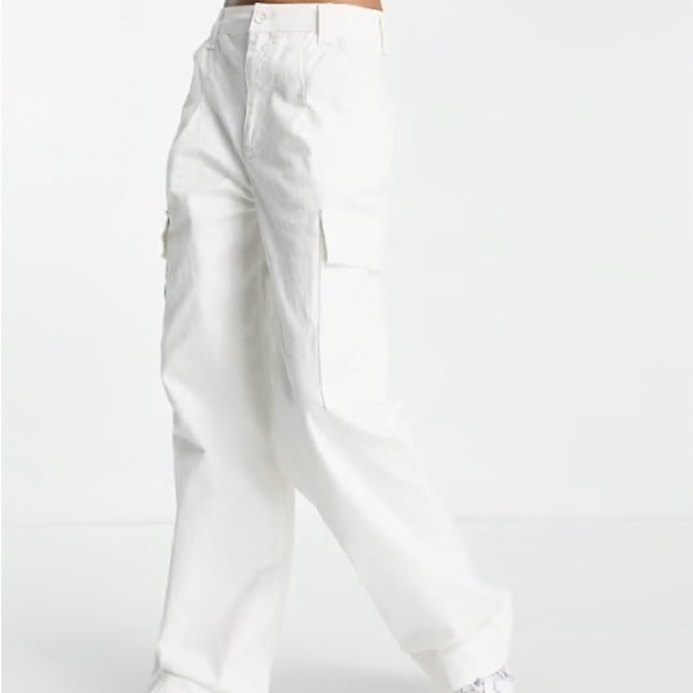 ASOS White Cargo Pants